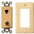 Doomsday Decorator Combination Phone - Catv Jack 2 Piece Ivory DO383921